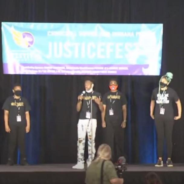 students speak at JusticeFest.JPG